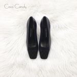 Evan Picone 🔃 Navy Blue Leather High Heel Pumps Photo 3