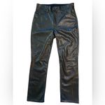 Gap  Black Faux Leather High Rise Vintage Slim Pants Photo 5