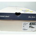 st. john's bay  Womens Black Strappy Sandal Zipper Back 8.5 Photo 7