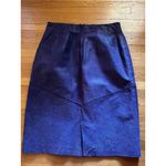 wilson's leather Vintage W by Wilson’s Purple Textured Midi Leather Skirt, Size 14 Photo 1