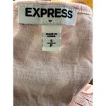 EXPRESS Elegant Lace Overlay Tank Top with Art Deco Pattern Gray Small Photo 4