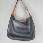 Dooney & Bourke Black Tan Pebbled Leather Patterson Paige Shoulder Hobo Bag Photo 5