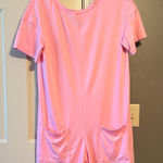 Pink Women's Short Sleeve Romper Photo 0