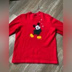 Disney VTG Minnie Mouse  Winter Ice Skate Sweatshirt Pullover Turtleneck Red S Photo 2