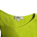 AGOLDE  Bea Cutaway Bodysuit in Citron Size: S Photo 3