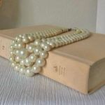 Pearl Three Strand Necklace Vintage “Vella” P with Silver Snake Clasp Bauble Classic White Photo 4