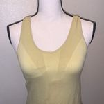 Climawear  yellow racerback attached bra athletic tank top Photo 1