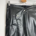 RtA Paloma Lambskin Vinyl Mini Skirt Black Neptune Womens 6 NEW Photo 3