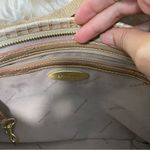 Brahmin MINI ASHER in CABANA VINEYARD Cream & Brown GENUINE LEATHER HANDBAG Photo 7