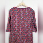 Woolovers Purple and Blue Berry Print Cotton Tunic Dress Size Small Photo 6