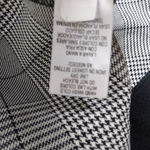 Studio I  28W Plaid Crop Bolero Crop Suit Jacket in Black White Photo 4