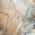 Altar'd State Altar’d State White And Blue Floral Petal Puff Sleeve Dress Size Small Photo 2