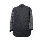 Nic+Zoe NWT  Quilted Mix Media Coat Size SMALL Knit Black‎ Patch Pocket Photo 4