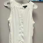 White House | Black Market WHBM Sleeveless white top Photo 0