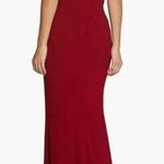 Dress the Population NWOT Amy One Shoulder Trumpet Gown red garnet XL Photo 1