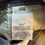 Levi's Levi’s 514 Women’s 31x30 Blue Jeans Cargo Stitching Pockets Low Rise Photo 7
