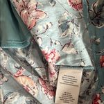 NWT Floral Babydoll Light Blue Short Puff Sleeve Boho Flowy Dress Size XS Photo 6