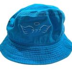 Hand Painted Blue Angel Wings 777 Bucket Hat Photo 0