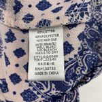 Umgee  Women's Size Small Mixed Print Blouse Bohemian‎ Tassel Oversize Peasant Photo 7