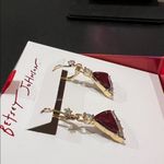 Betsey Johnson  | Festive Christmas Santa Baby Earrings Photo 3