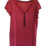 Cacique  sleep wear shirt plus size 22/24 polka dot pink black Photo 0