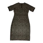 Calvin Klein  Gray Animal Print Bodycon Sweater Dress Women's Size Small | H1-636 Photo 4