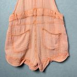 Anthropologie Pilcro Women’s Gauze Micro Overalls Peach Summer Beach US 2 New Orange Photo 7