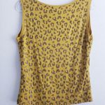 St. John 's Animal Print Sleeveless Blouse Top Photo 3