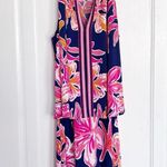 Lilly Pulitzer • Lucia Dress layered halter mini Via Sunny Engineered navy Photo 7