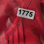 Dana Buchman Red Pleated Front Blouse Elegant Short Sleeve Top Size S Photo 9