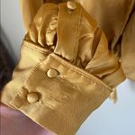 Wilfred  satin gold tie front long sleeve blouse Photo 4