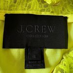 J.Crew  Collection Yellow Neon Lace  Pencil Crew Neck Knee Length Dress Size 4 Photo 8
