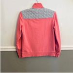 Vineyard Vines Shep Pink Coral Grey Quarter Zip Pullover Sweatshirt Small Photo 1
