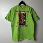 Urban Outfitters New Orleans T Shirt Vintage 90s Extra Large XL Green Graphic Tee Photo 10