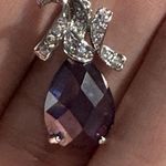 Pear Purple Amethyst Lab Photo 0