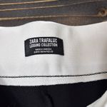 ZARA Trafaluc Collection Legging Women's Black Side White Stripe Ponte Size M Photo 4