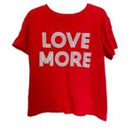 Arizona Jeans Arizona Jean Company Red Retro Love More Graphic Print Short Sleeve Shirt XL/XXL Photo 0