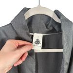 Z Cavaricicci Grey Satin Vest Open Front Tie Waist Womens Plus Size 3x Gray Photo 2