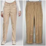 Nike NEW Womens Air Jordan Woven Straight Leg High Rise Light Brown Pant Sz XS Photo 2