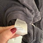 Free People  We The Free Come Again Long Sleeve Cotton  Sweater In Black / Gray M Photo 6