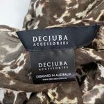 DECJUBA ACCESSORIES Women's Brown Leopard Print Modal Scarf Photo 3
