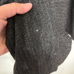 Joan Vass  Black Heathered Slouchy Open Front Cardigan Sweater W/ Pockets Size 1X Photo 4