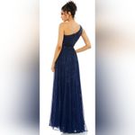 Mac Duggal EMBELLISHED ONE SHOULDER A-LINE GOWN NWOT size 12 blue (5220) Photo 1