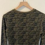 KAVU  Womens Size M Black & Green Geometric Printed Long Sleeve Knee Length Dress Photo 3