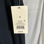 A New Day  Black Pleated Trousers Women's Size 12 Career Wide Leg Pants New Rayon Photo 1