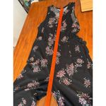SONOMA Goods For Life Black Floral Print Sleeveless Jumpsuit Wide Leg XL Photo 3