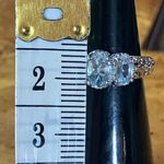 Natural Aquamarine Sterling Silver Ring Size 6 Photo 6