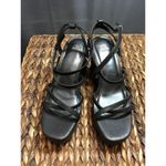 Wild Fable  Platform Wedge Sandals Women's 9 Black Leather Crisscross Ankle Strap Photo 1