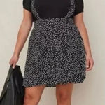 Torrid  Mini Challis Skirtall Black White Dot Print Plus‎ Size 0X Photo 0