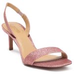 Michael Kors Mila Sandal Glitter Heel Primrose Photo 1